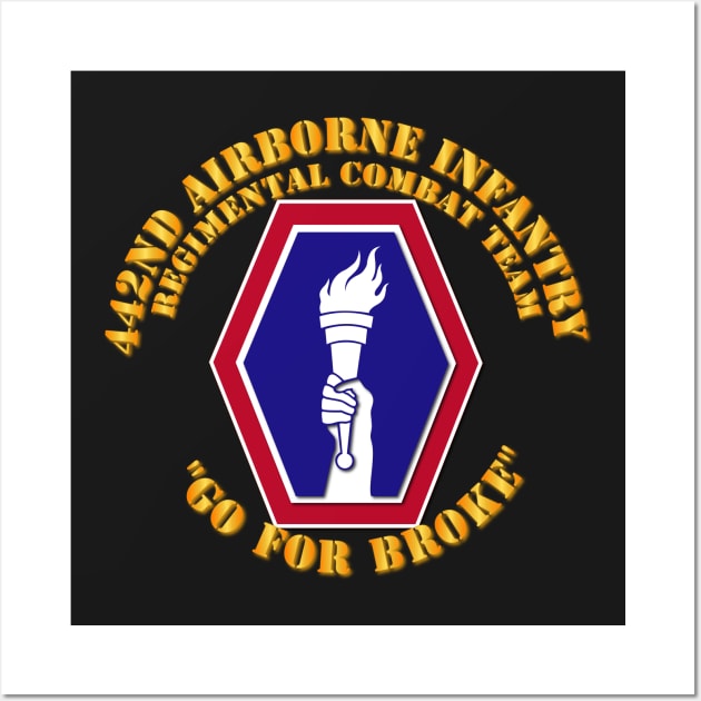 442nd Airborne Infantry Regimental Combat Team Wall Art by twix123844